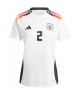 Günstige Deutschland Antonio Rudiger #2 Heimtrikot Damen EM 2024 Kurzarm